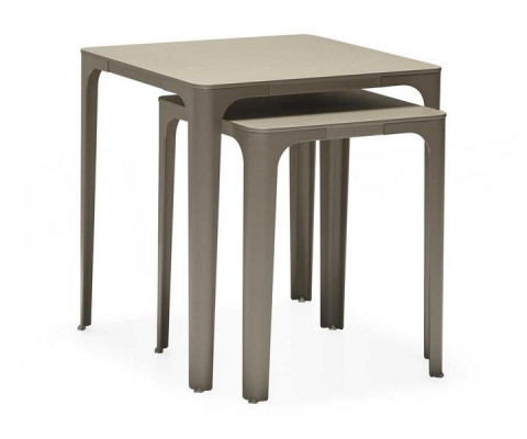 Modern elegant beige wooden tables