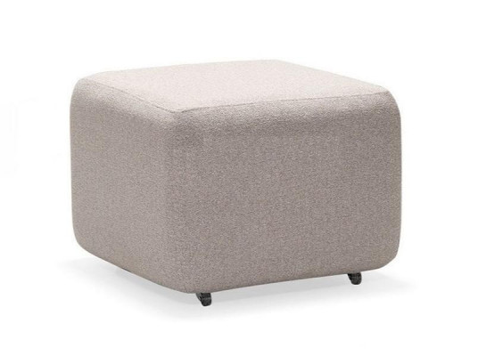 Elegant beige pouf