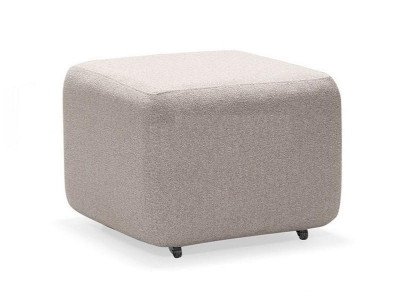 Elegant beige pouf