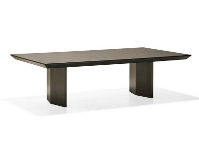 Classic brown wooden coffee table