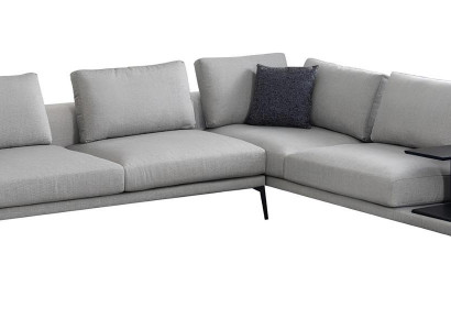 Corner sofa for the living room, minimalist design, maximum comfort