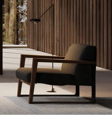 Modern table with a mat for a comfortable space