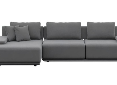 Aesthetic corner sofa for the living room without upholstery
