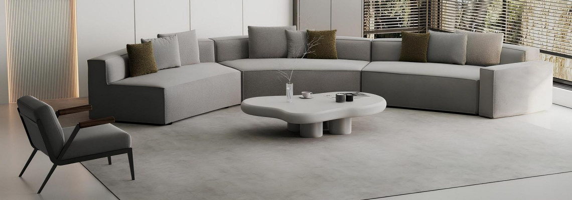 Comfortable sofa set and armchair in Acento decoration