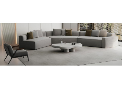 Comfortable sofa set and armchair in Acento decoration