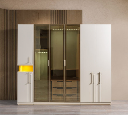 Modern wardrobe at 251 cm