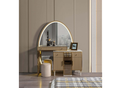 Modern nightstand with mirror