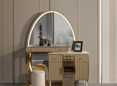 Modern nightstand with mirror