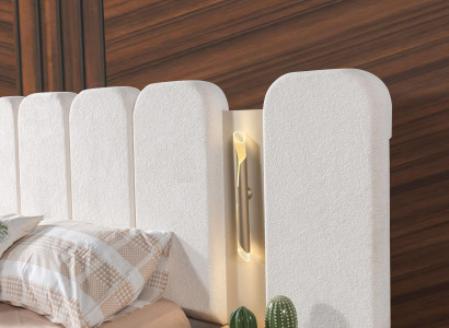 Complete soft bedding set for the bedroom, 3-piece set with 2 nightstands