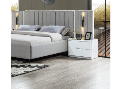 Modern white nightstand