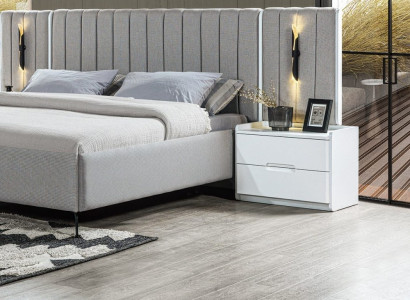 Modern white nightstand