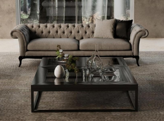 Modern three-seater, nice design, comfortable