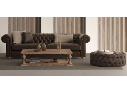 Sofa for the living room and pouf that combines style and comfort