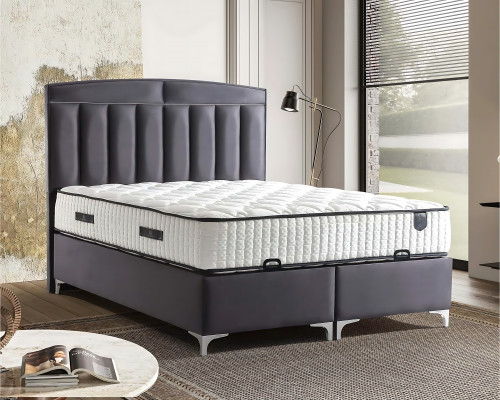 Set of modern beds with mattress