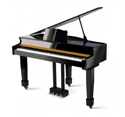 Digital piano Mustat