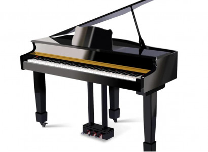 Digital piano Mustat