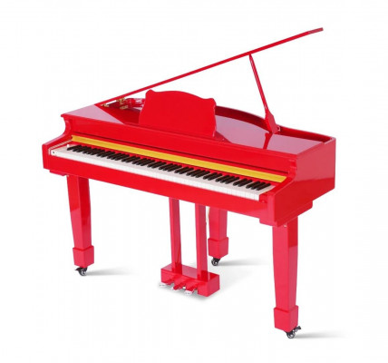 Red digital piano