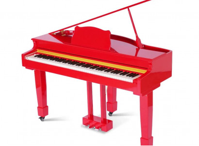 Red digital piano