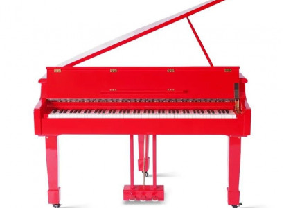 Red digital piano