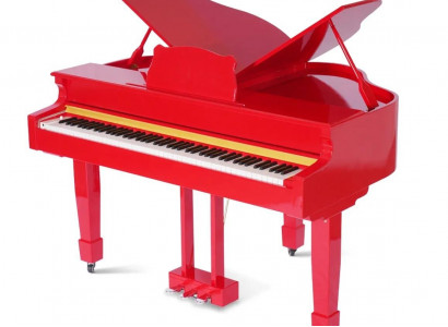 Red digital piano
