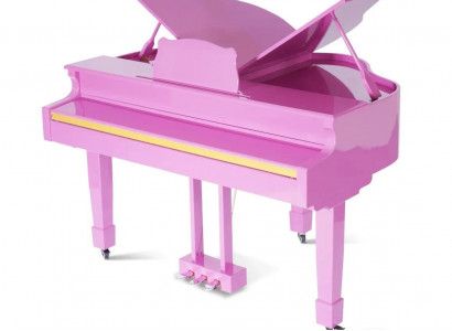 Digital glossy piano in pink