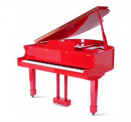 Digital piano with glossy surface