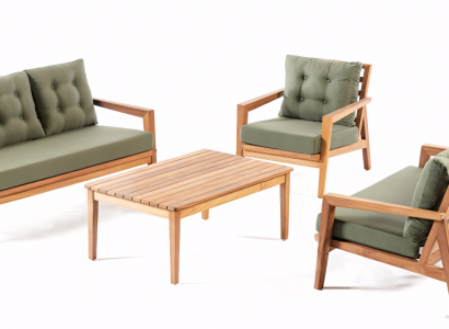 Garden furniture set, nature-inspired
