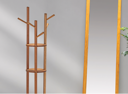 Vertical shelf: Minimalism and comfort