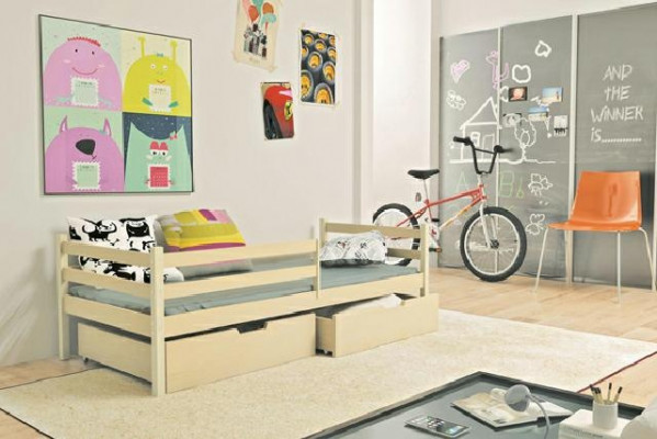 Barnes bed + storage box made of solid wood Aito