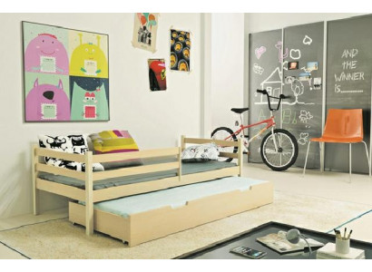 Kitchen bed with two beds, bed with storage space, children's bed, wooden bed