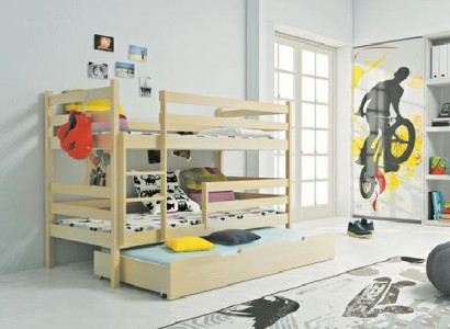 Double bed, high bed, double bed, solid wood beds