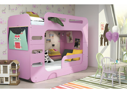Practic youth bed in pink color