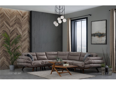Sectional sofa L shape sofa couch upholstered sofas living landscape fabric sofa corner couch textile