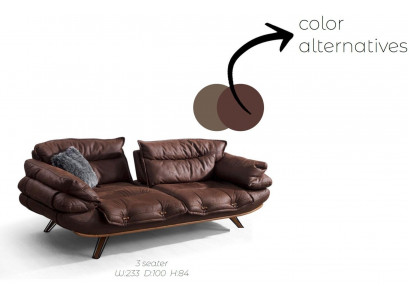 Multifunctional Couch Three-seater Sofa Couches Furniture Sofas Brown Softly Padded