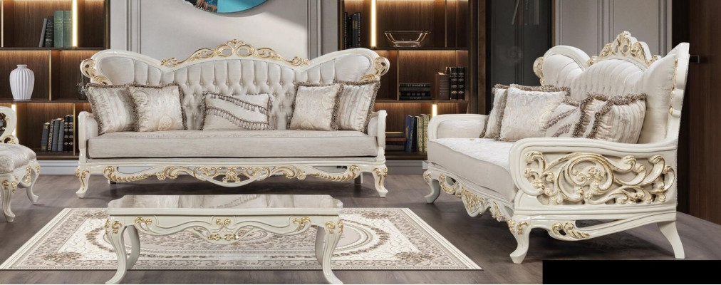Sofa set 3+3+1+1 seater coffee table set sofa armchair couch upholstery 5-piece set