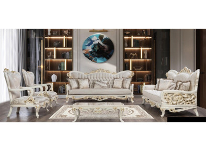 Sofa set 3+3+1+1 seater coffee table set 5-piece classic sofas armchair luxury new