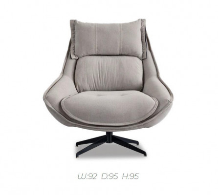 Swivel chair luxury wing chair loft furniture design chair single seater sofa couch