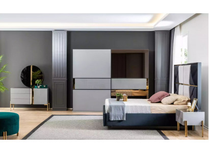 Elegant bedroom furniture modern designs in warm dark tones