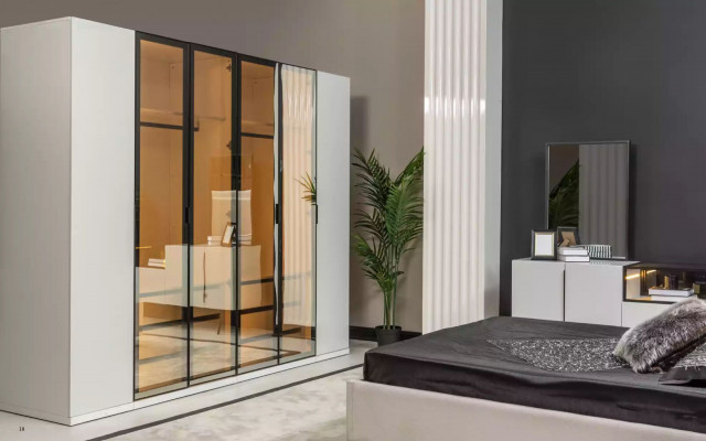 Wardrobe Furniture Italian Style Luxury Bedroom Cabinets