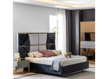Luxury bedroom bed double beds design wooden furniture bed frame new