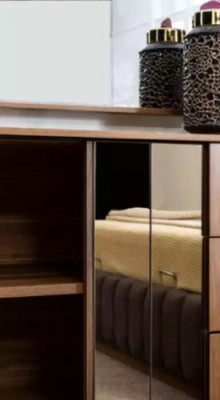 Luxurious dresser with mirror for bedroom in modern style
