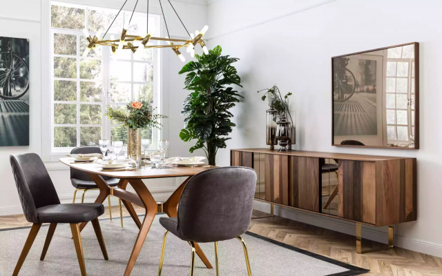 Dining table design furniture, dining room table, luxury Italian style wooden table, tables