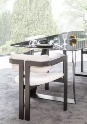 Dining room chair, chair, armchair, design dining table, seat, wood, luxury, white