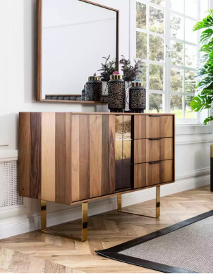 Stylish bedroom furniture set in minimalism and functionality.
