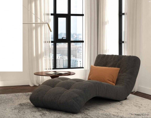 Chaiselounge Chesterfield Liege design Club Chaise Upholstery Fabric Couch Sofa new