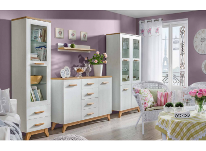 Living room set display cabinet, chest of drawers, wall shelf, living room walls, chests of drawers