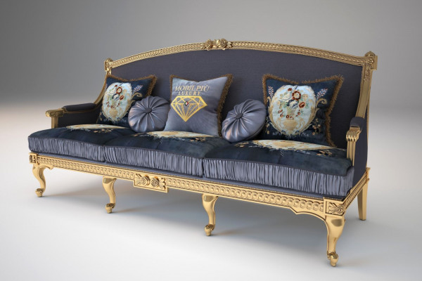 Design couch cushions sofa sofas 3-seat three-seater fabric sofa living room Italy