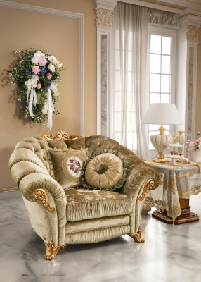 Furniture Chairs Art Deco Design Armchair Textile Living Room Lounge Luxury Design New