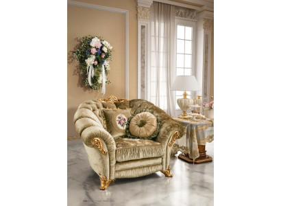 Furniture Chairs Art Deco Design Armchair Textile Living Room Lounge Luxury Design New