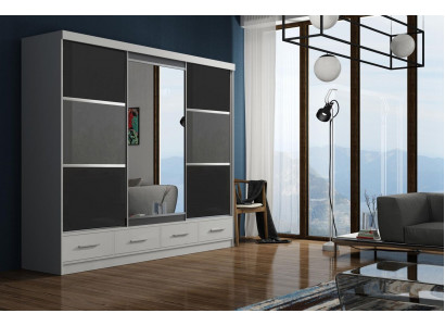Wardrobe Cupboards Cabinet Wardrobe Wall Unit 3 Doors Wood Furniture Bedroom New